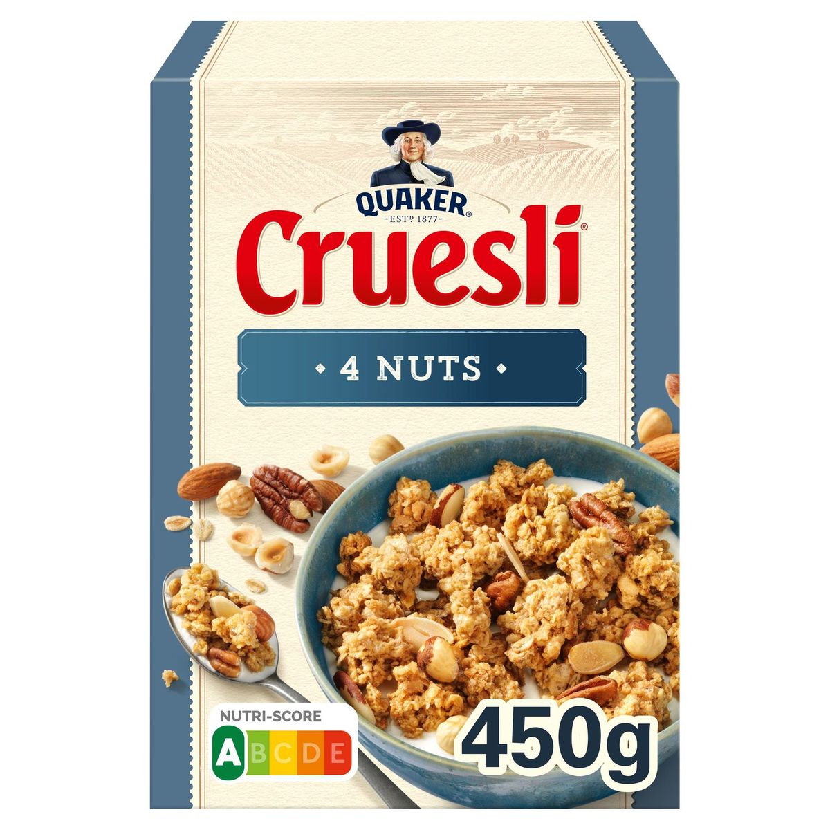 Quaker Cruesli 4 Nuts 450 gr