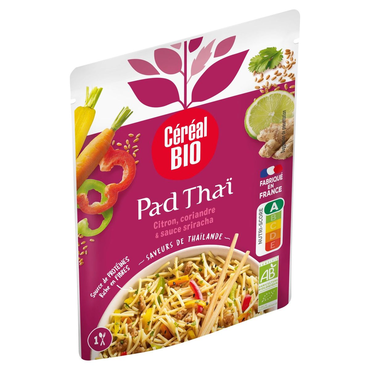 Céréal Bio Pad Thaï Citroen, Koriander & Sriracha Saus 220 g