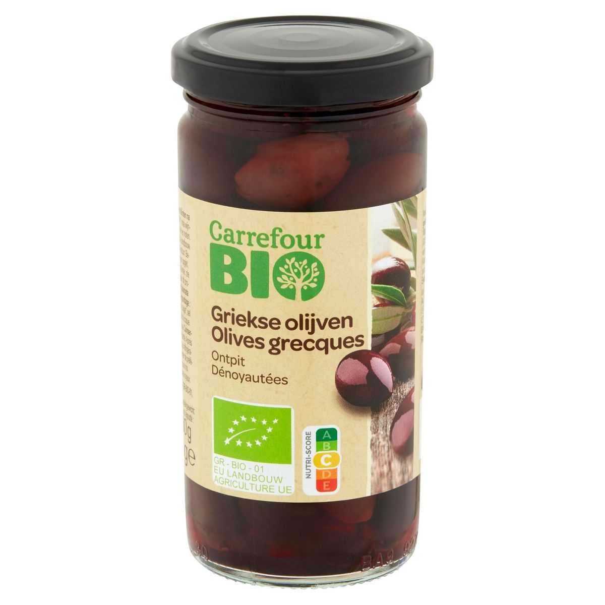 Carrefour Bio Olives Grecques Dénoyautées 230 g