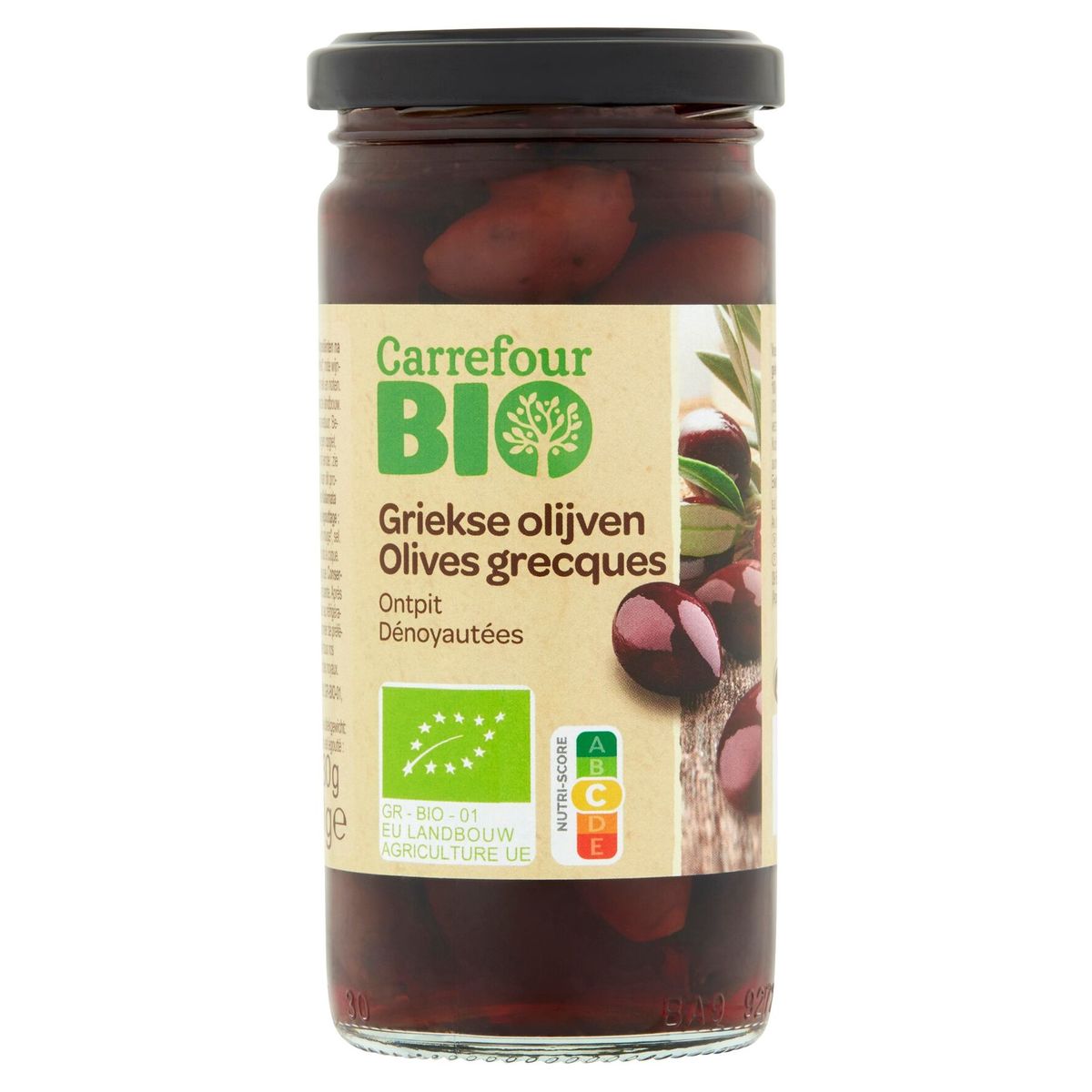 Carrefour Bio Olives Grecques Dénoyautées 230 g