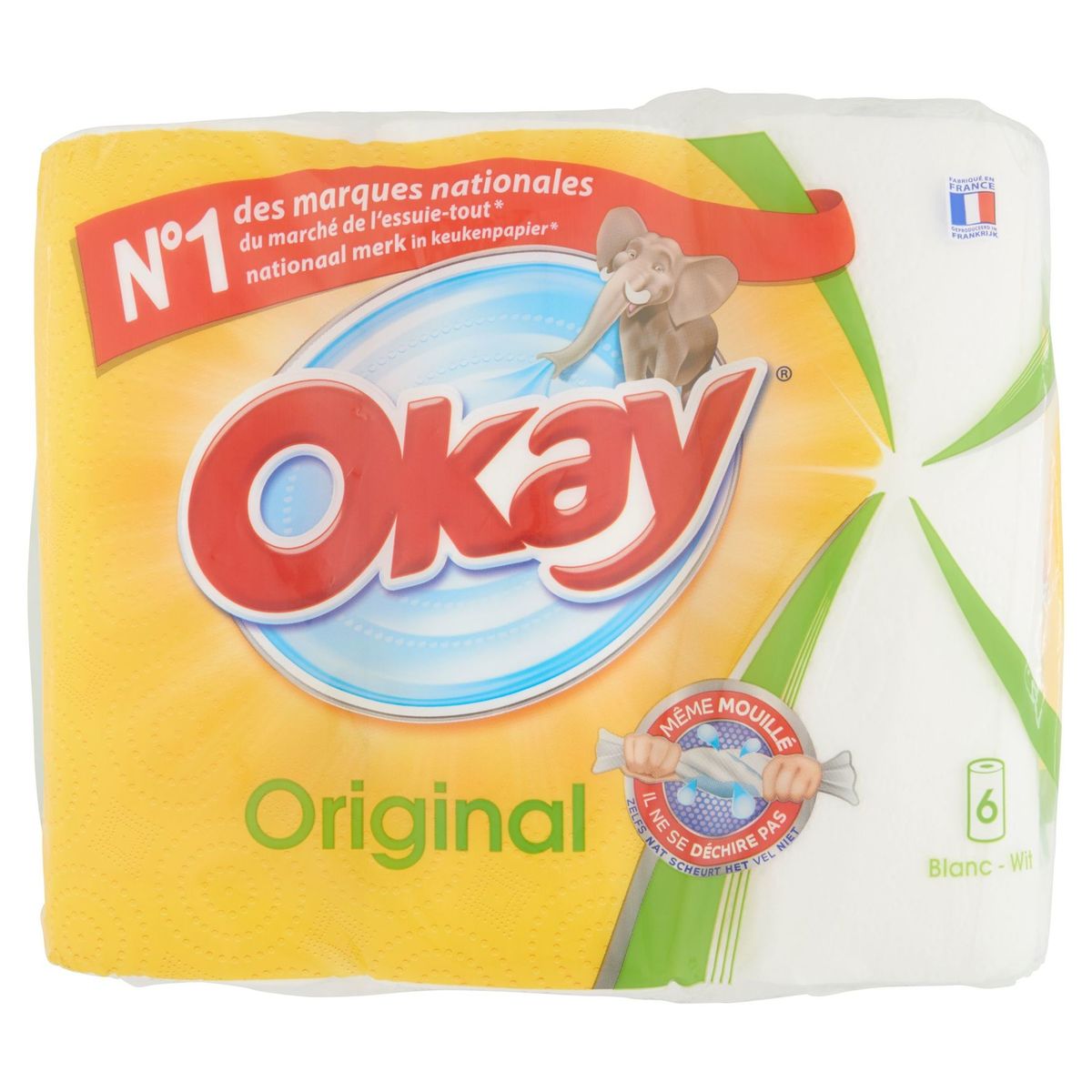 Okay Original Wit Keukenpapier 6 Rollen