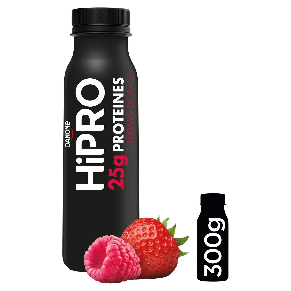 HiPRO à Boire Saveur Fraise-Framboise avec 25 g de Protéines 300 g