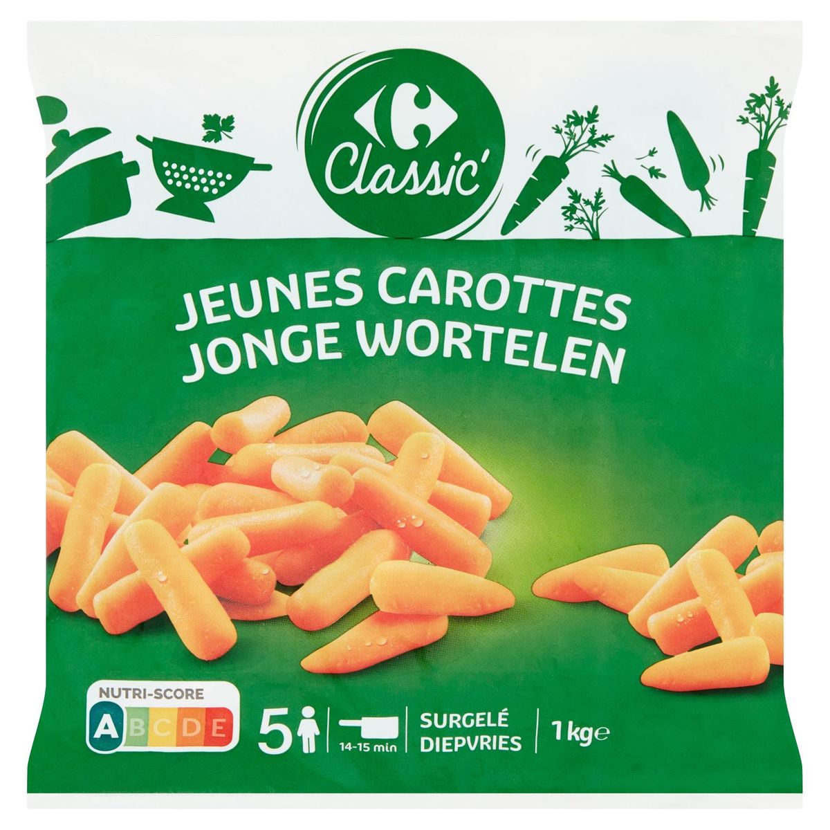 Carrefour Classic' Jeunes Carottes 1 kg