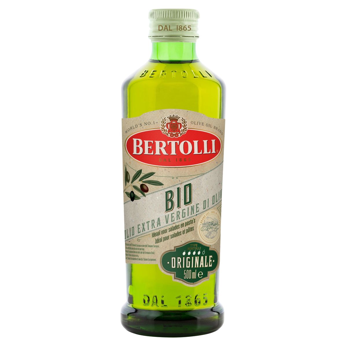 Bertolli huile d'olive extra vierge BIO 500 ml