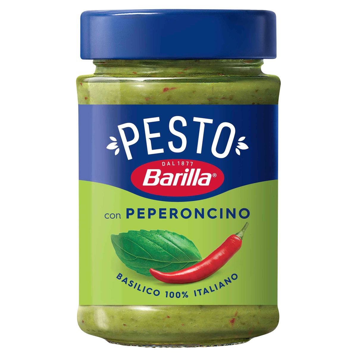 Barilla Sauce Pesto avec Basilic et Piment 195 g