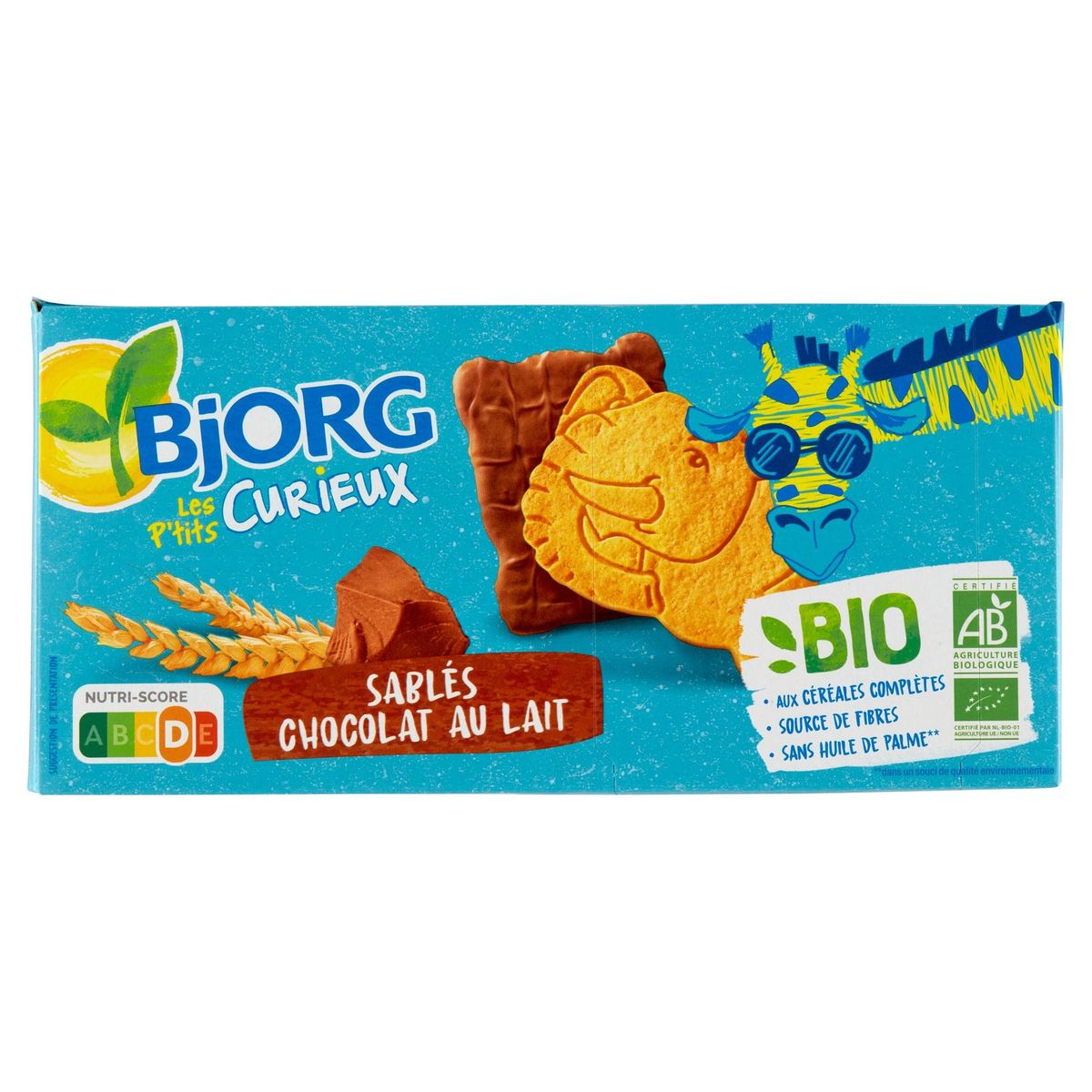 Bjorg Bio Les P'tits Curieux Sablés Chocolat au Lait 192 g