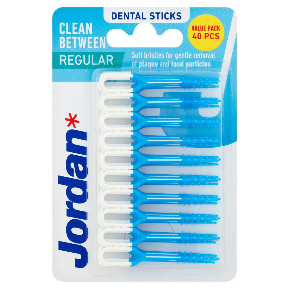 Jordan Clean Between Regular Dental Sticks 40 Pcs