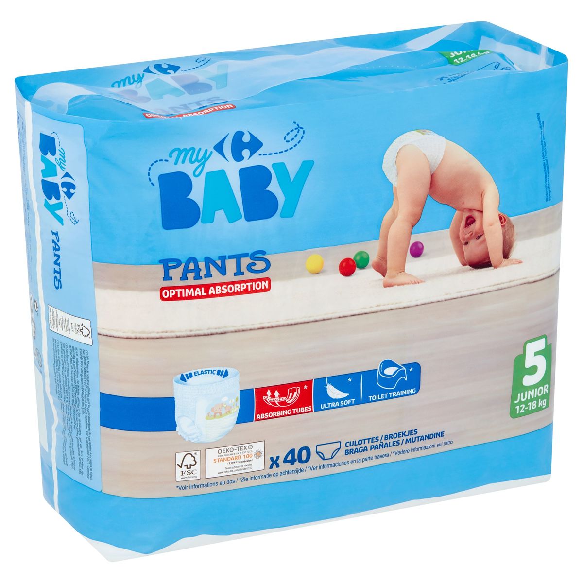 Carrefour Baby Pants 5 Junior 12-18 kg 40 Culottes