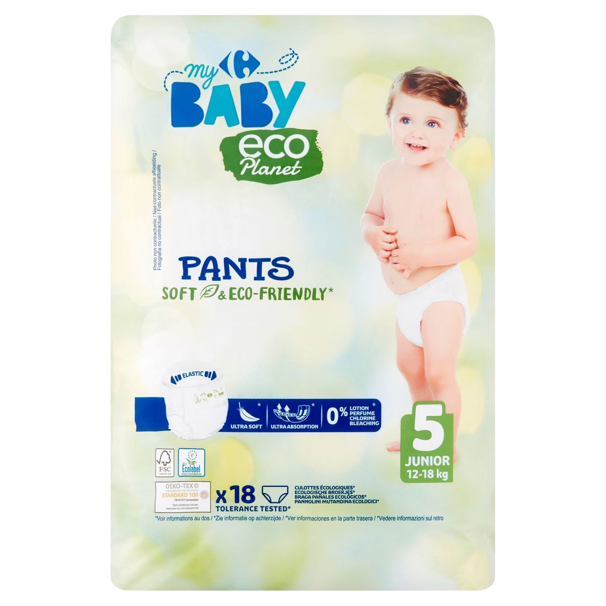 Carrefour Baby Eco Planet 5 Junior 12-18 kg 18 Culottes Écologiques