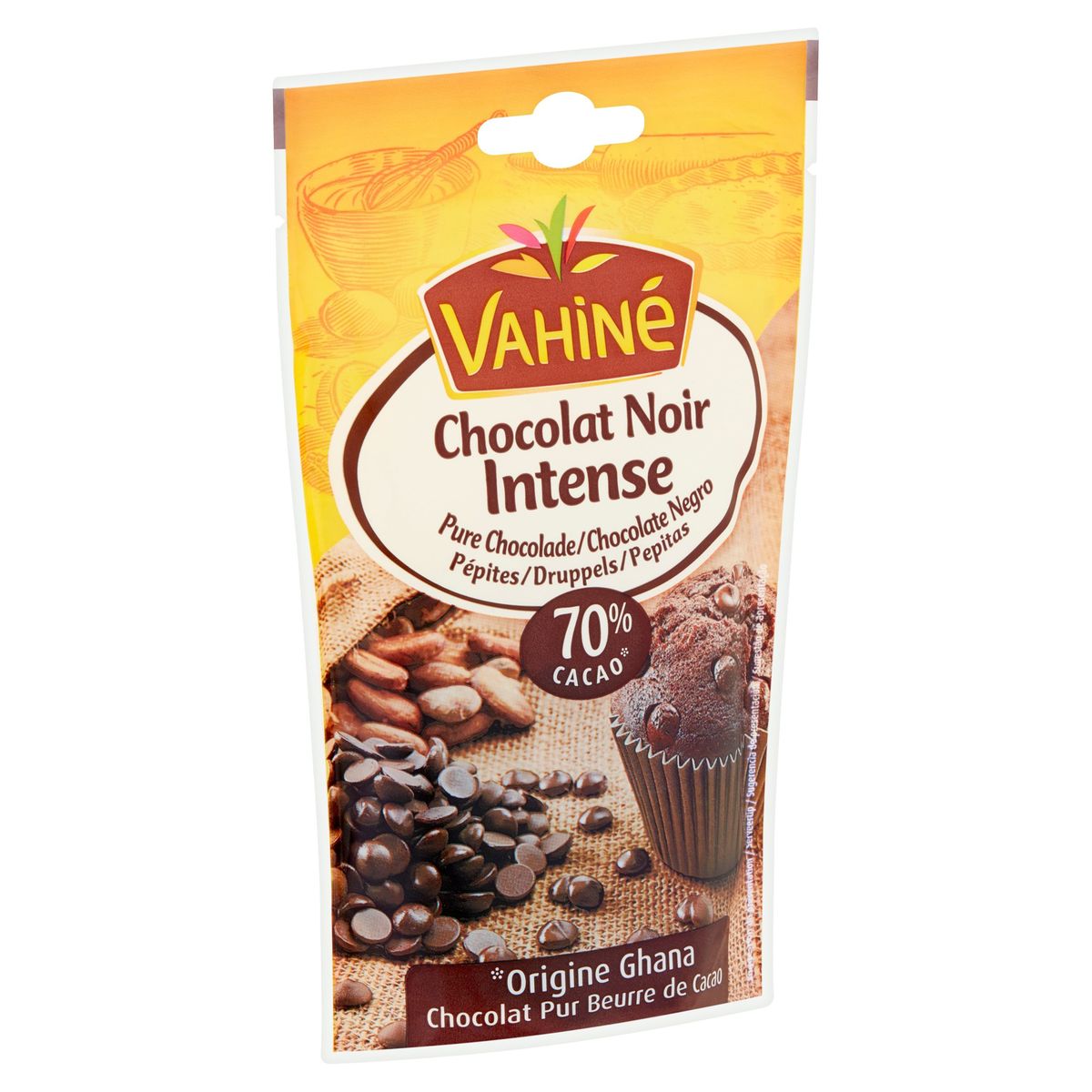 Vahiné Intense Pure Chocolade Druppels 100 g