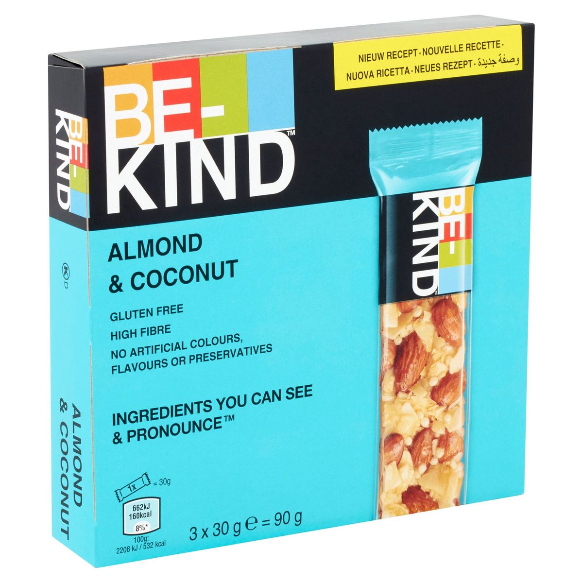 BE-KIND Almond & Coconut 3 x 30 g