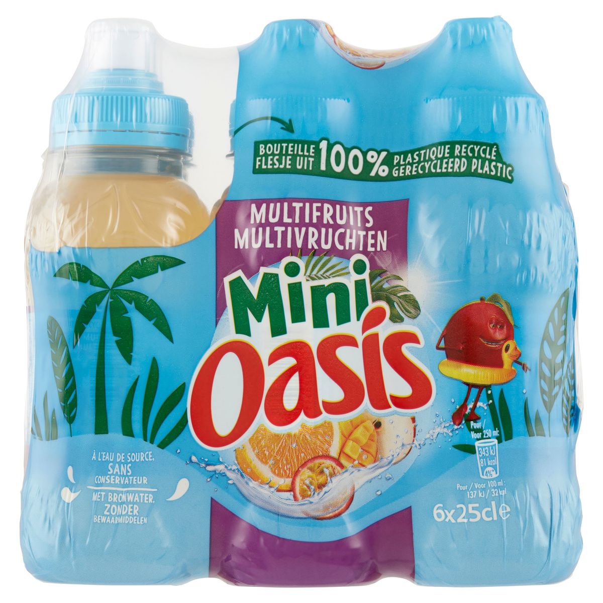 Oasis Mini Multivruchten 6 x 25 cl
