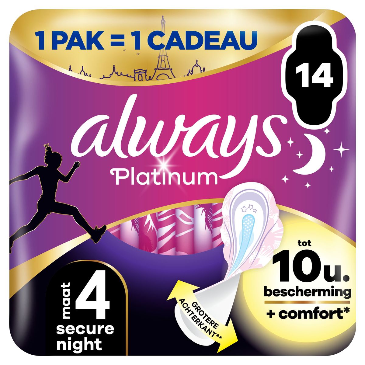 Always Platinum Secure Night (taille 4) Serviette