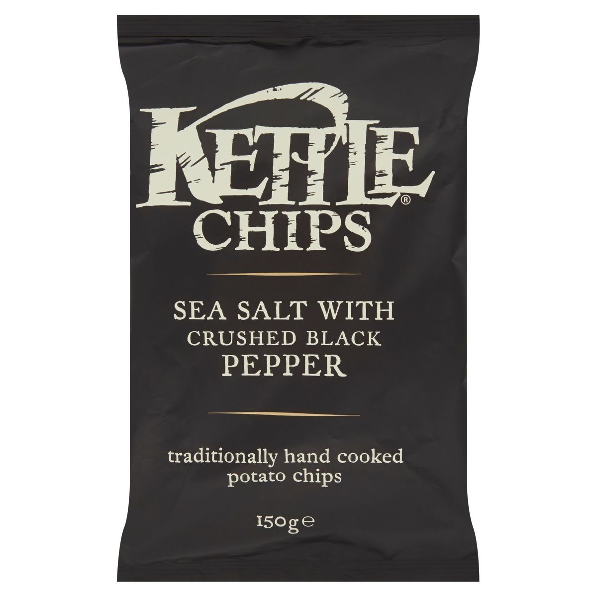 Kettle Chips Sea Salt with Crushed Black Pepper 150 g