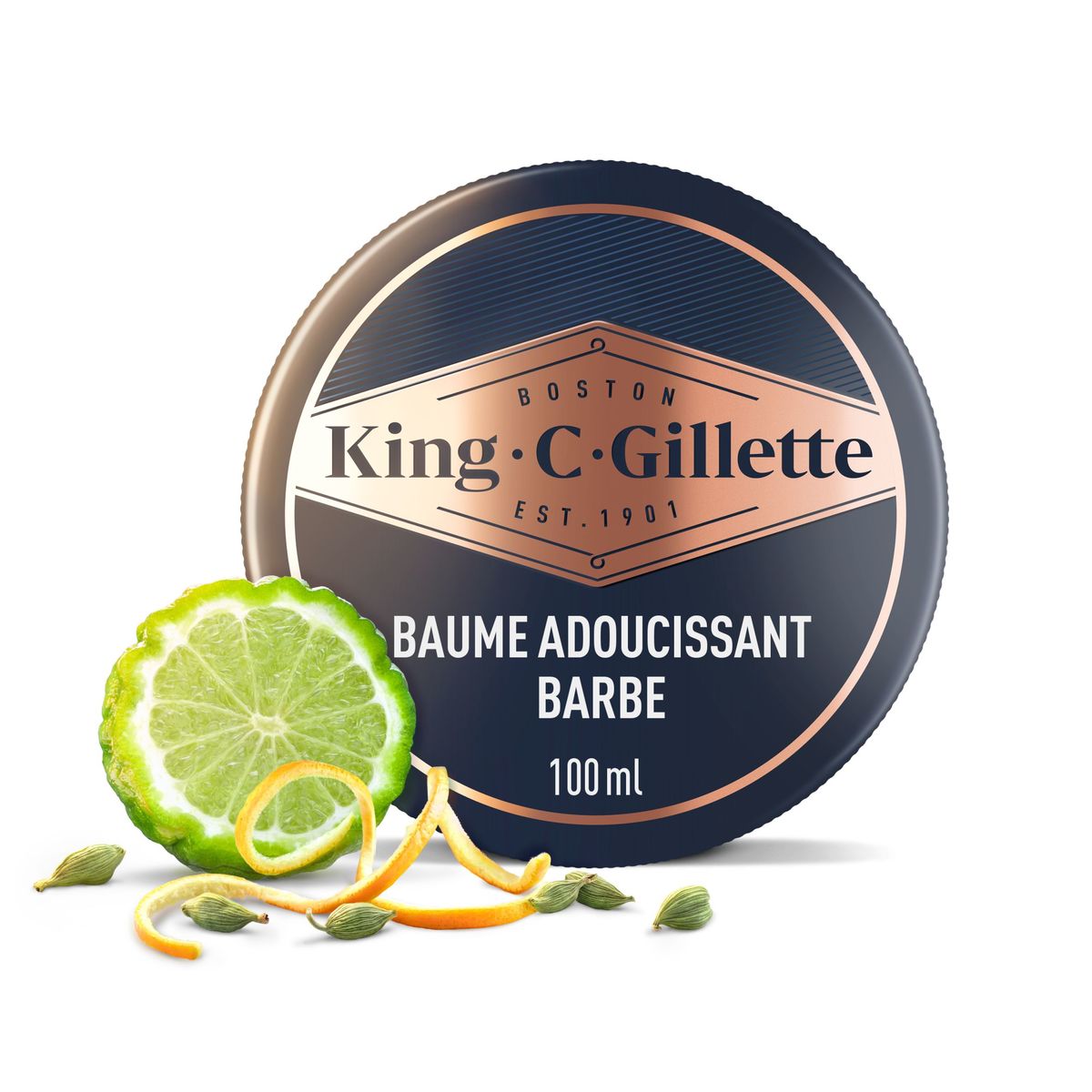 Baume Adoucissant pour barbe homme King C. Gillette, 100 ml