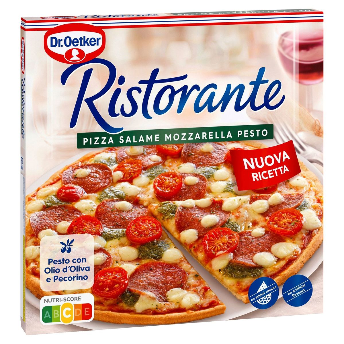 Dr. Oetker Pizza Ristorante Salame Mozzarella Pesto 360 g