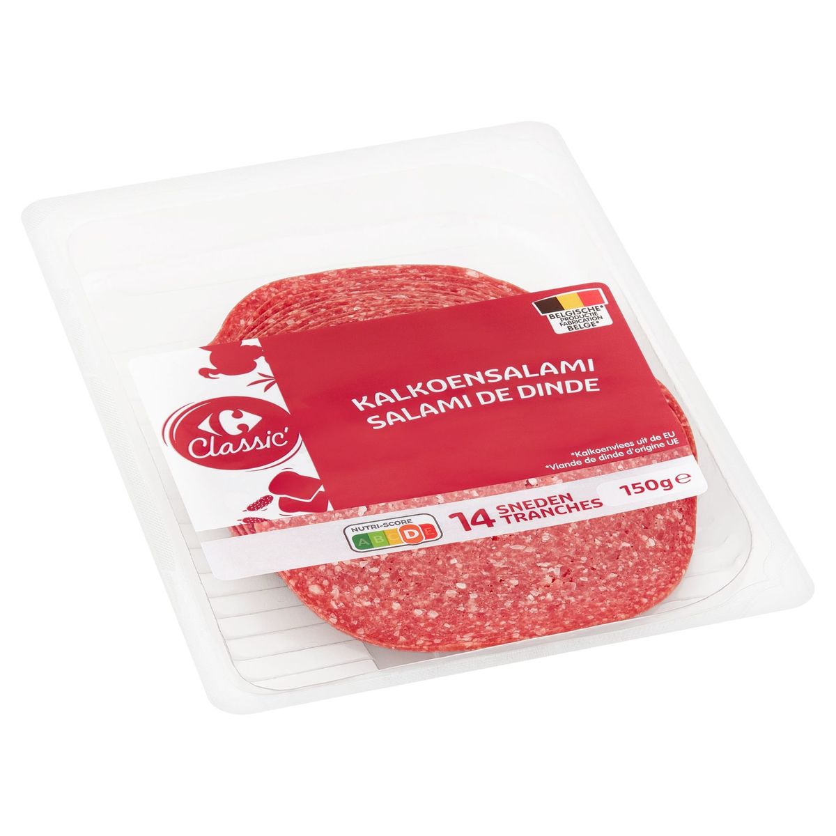 Carrefour Classic' Salami de Dinde 14 Tranches 150 g