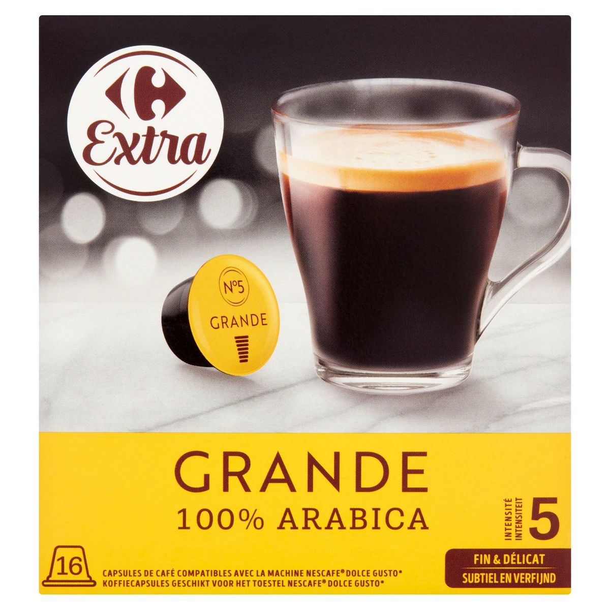 Carrefour Extra Grande 100% Arabica 16 x 7.5 g