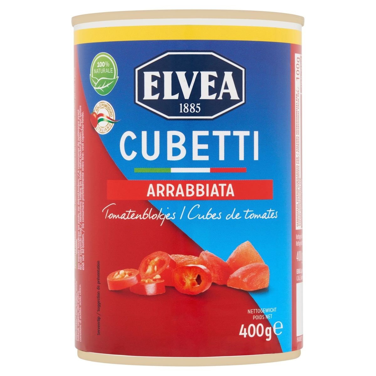 Elvea Cubetti Arrabbiata Tomatenblokjes 400 g