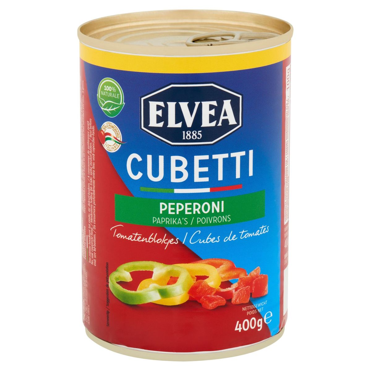 Elvea Cubetti Peperoni Paprika's Tomatenblokjes 400 g