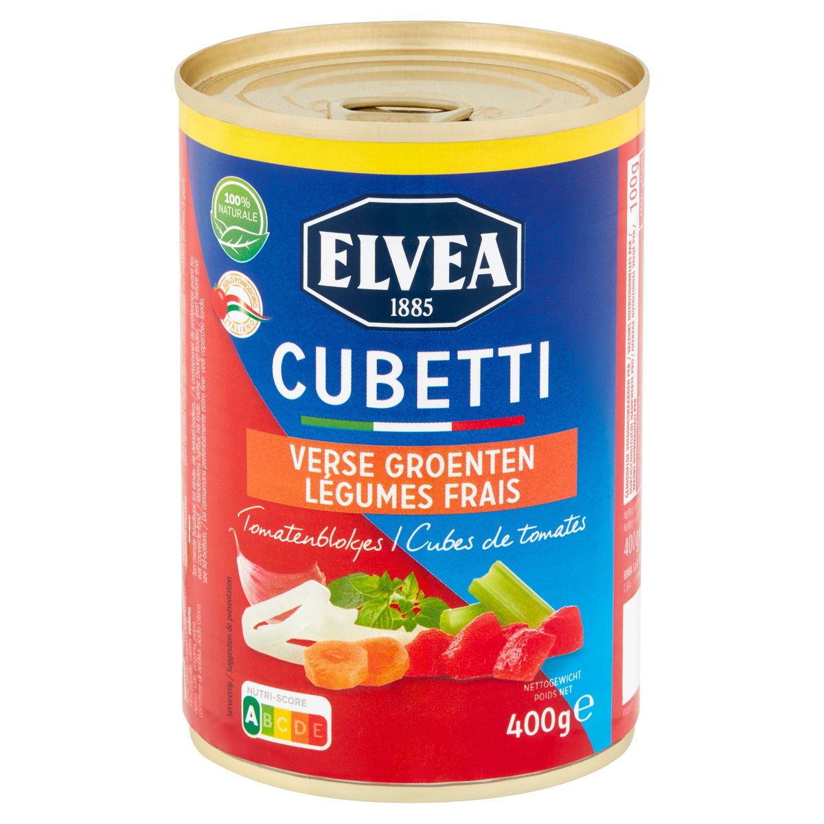 Elvea Cubetti Verse Groenten Tomatenblokjes 400 g