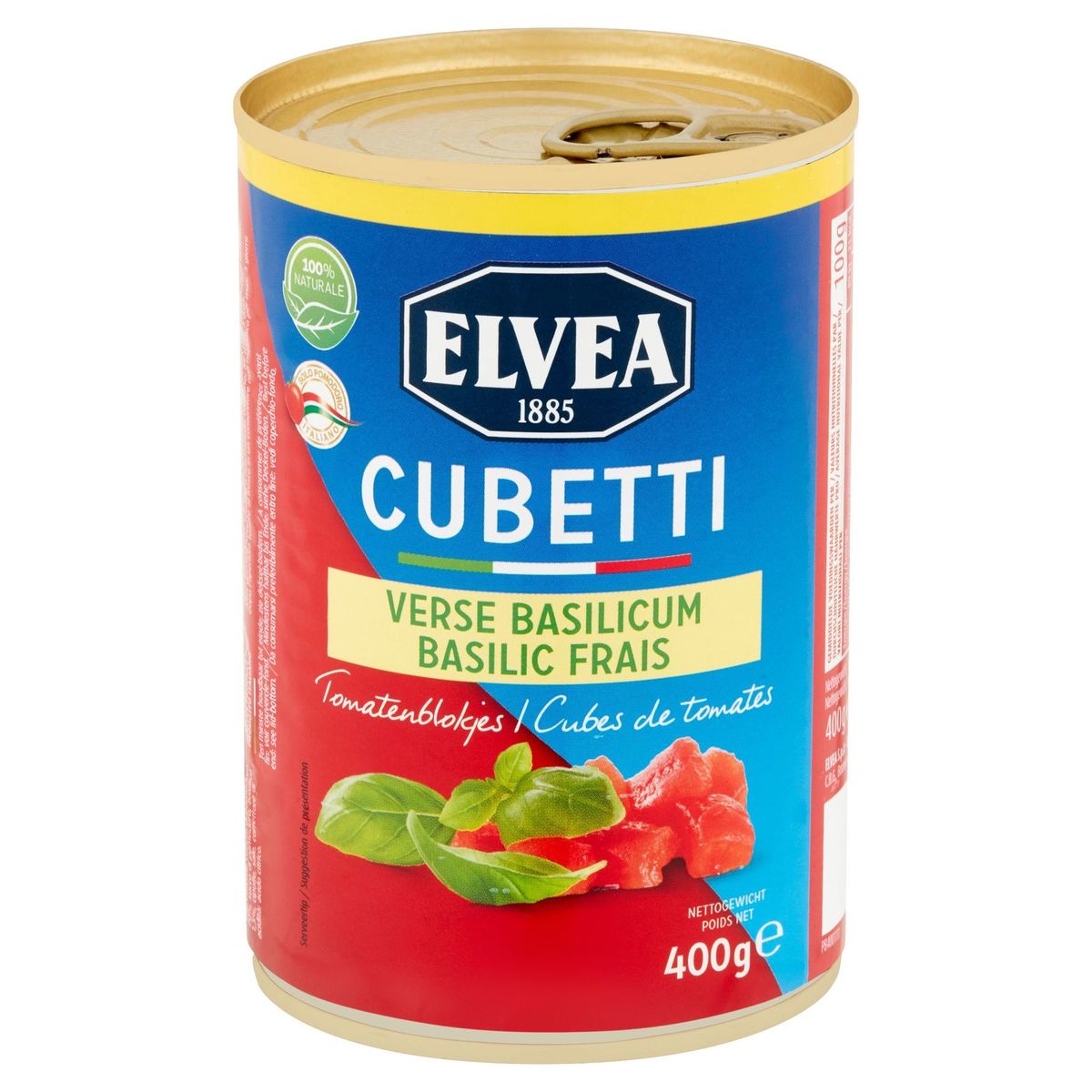 Elvea Cubetti Verse Basilicum Tomatenblokjes 400 g