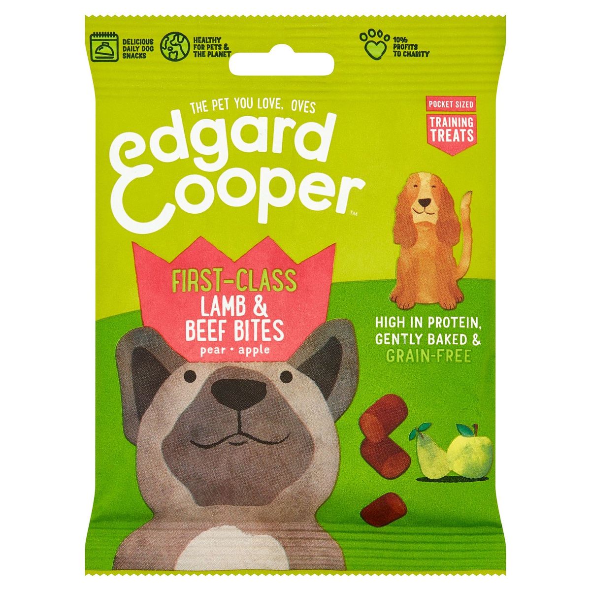 Edgard & Cooper First-Class Lamb & Beef Bites Pear Apple 50 g