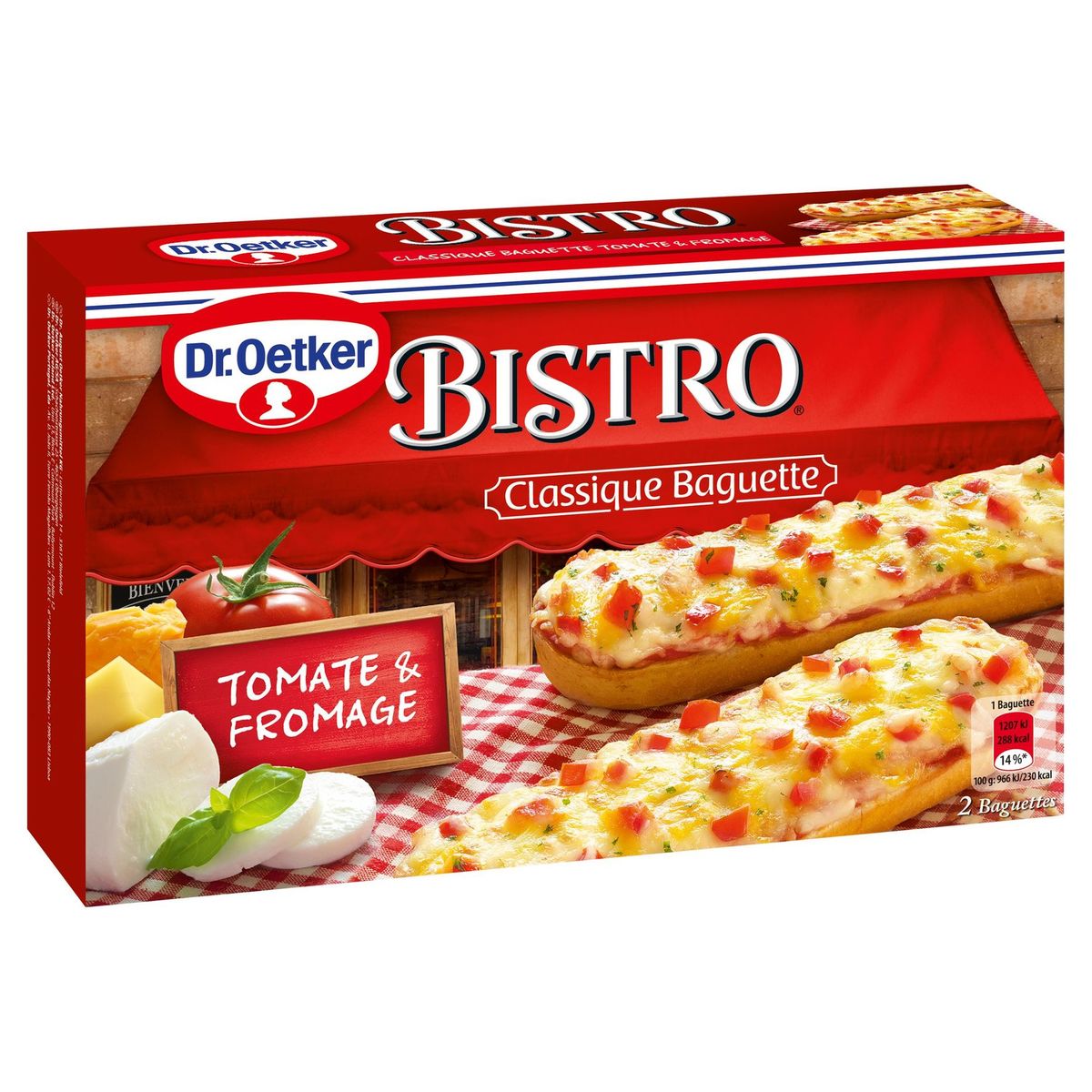 Dr. Oetker Bistro Baguette Tomate & Fromage 2 x 125 g