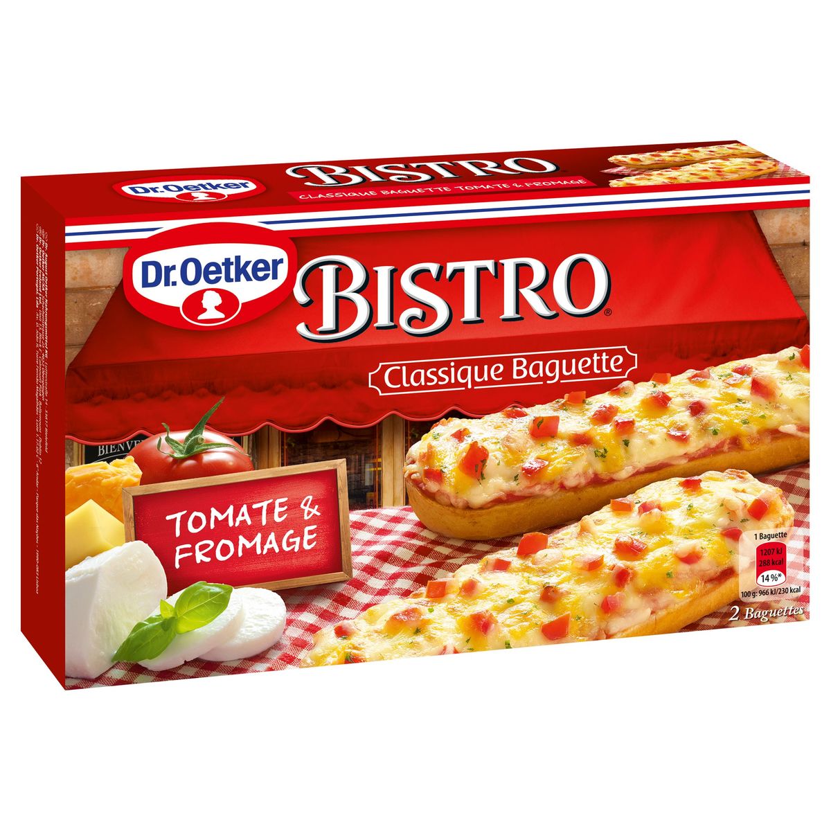 Dr. Oetker Bistro 2 x Site Fromage & Baguette | Tomate g Carrefour 125