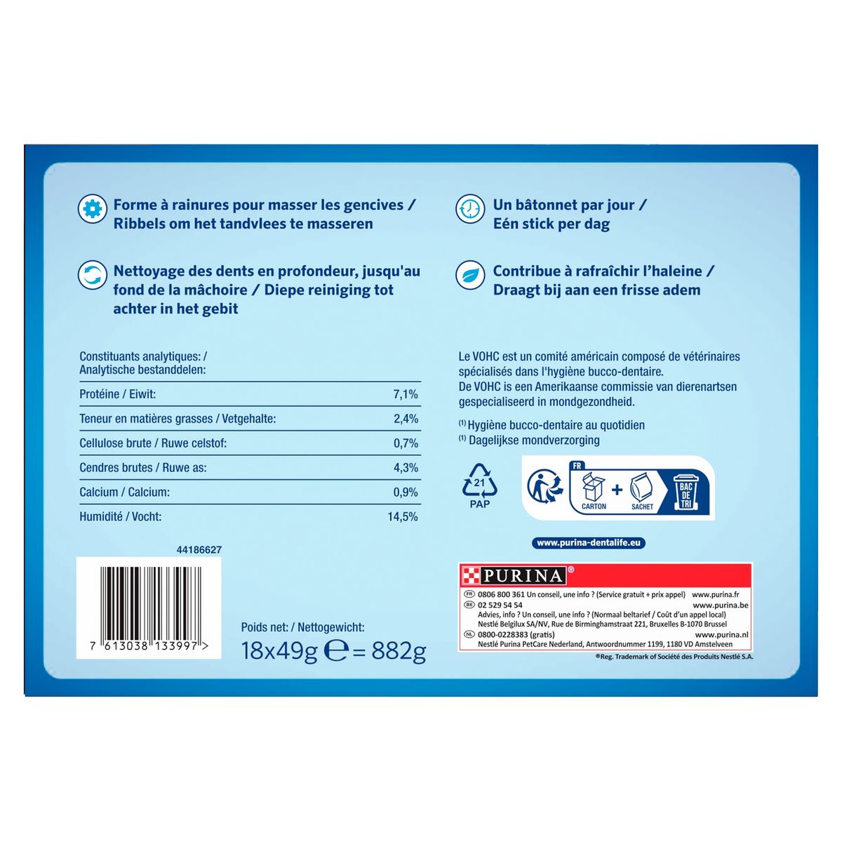 DENTALIFE DAILY ORAL CARE CHIEN SMALL - MEGA PACK 54 X