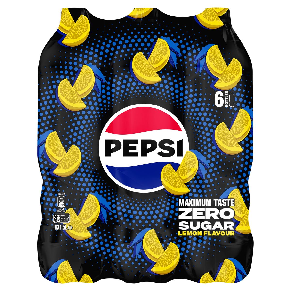 Pepsi Zero Sugar Cola Lemon 6 x 1.5 L