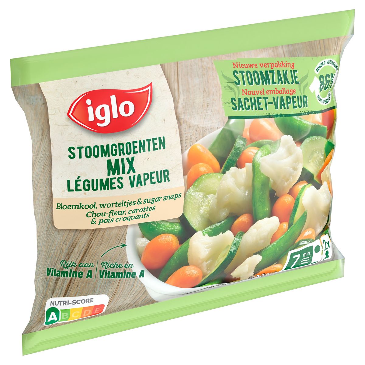 Iglo Légumes vapeur Chou-fleur, Carottes & Pois Croquants 300 g