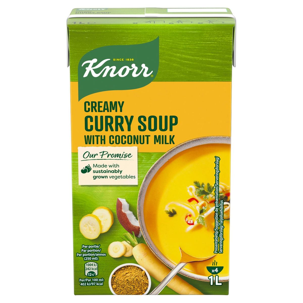 Knorr Classics Soupe Curry Soup with Coconut Milk 1 L