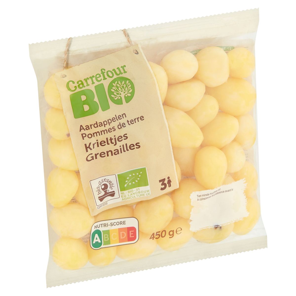 Carrefour Bio Pommes de Terre Grenailles 450 g