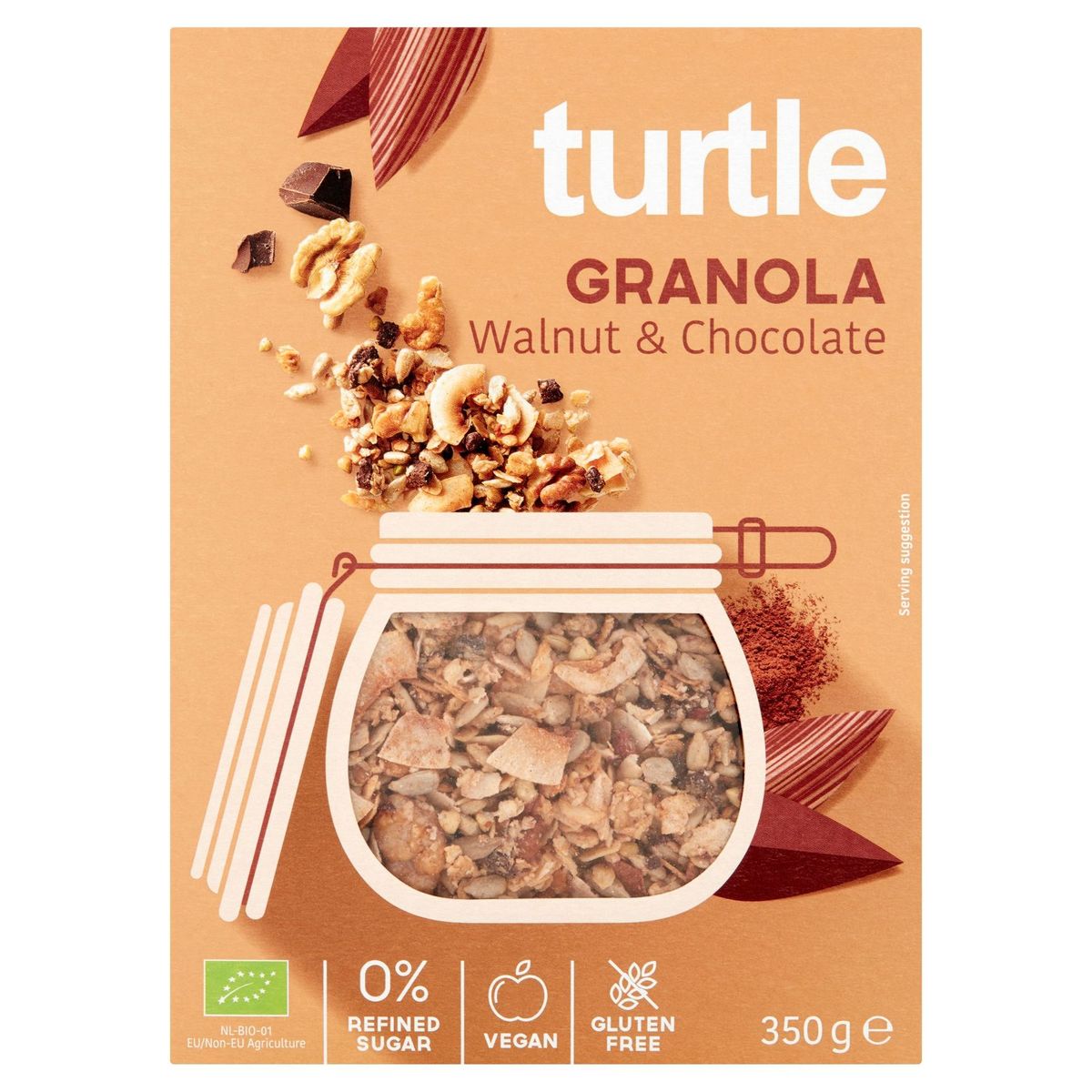 Turtle Granola Walnut & Chocolate 350 g Carrefour Site