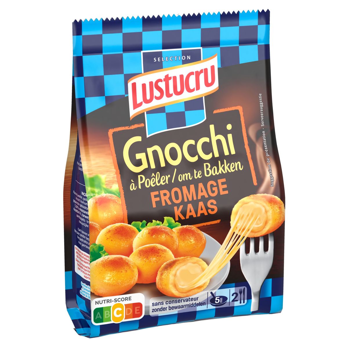 Lustucru Gnocchi à poêler fromage 280 g