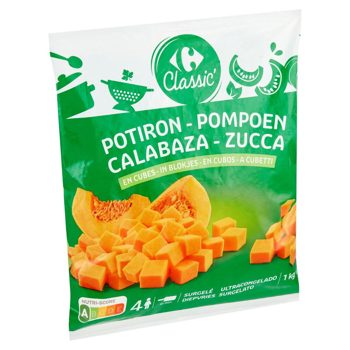 Carrefour Classic' Potiron en Cubes 1 kg