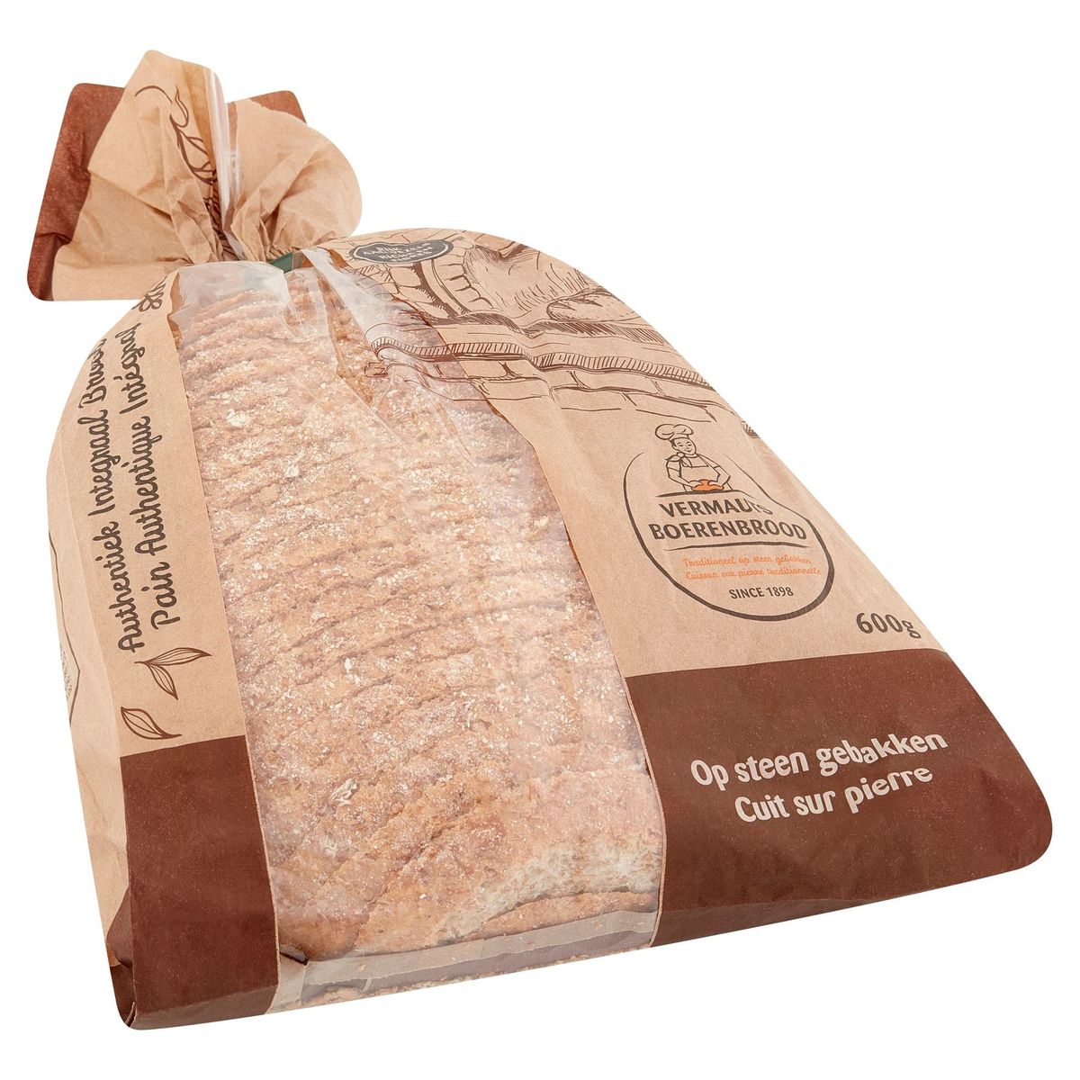 Carrefour Authentiek Integraal Brood 600 g