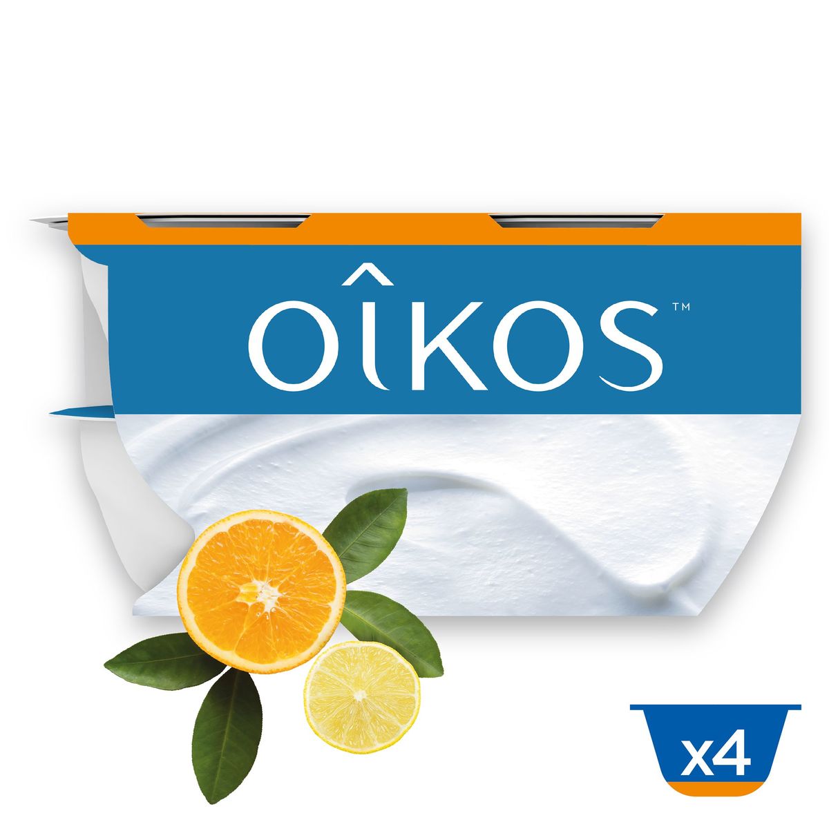 Oikos Yoghurt op Griekse Wijze Citrus 4 x 115 g