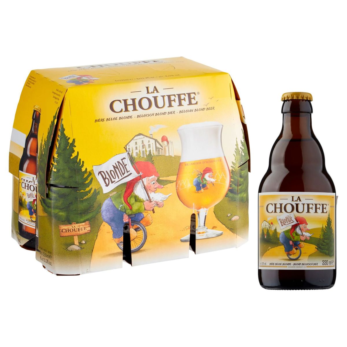 La Chouffe Belgisch Blond Bier Flessen  6 x 330 ml