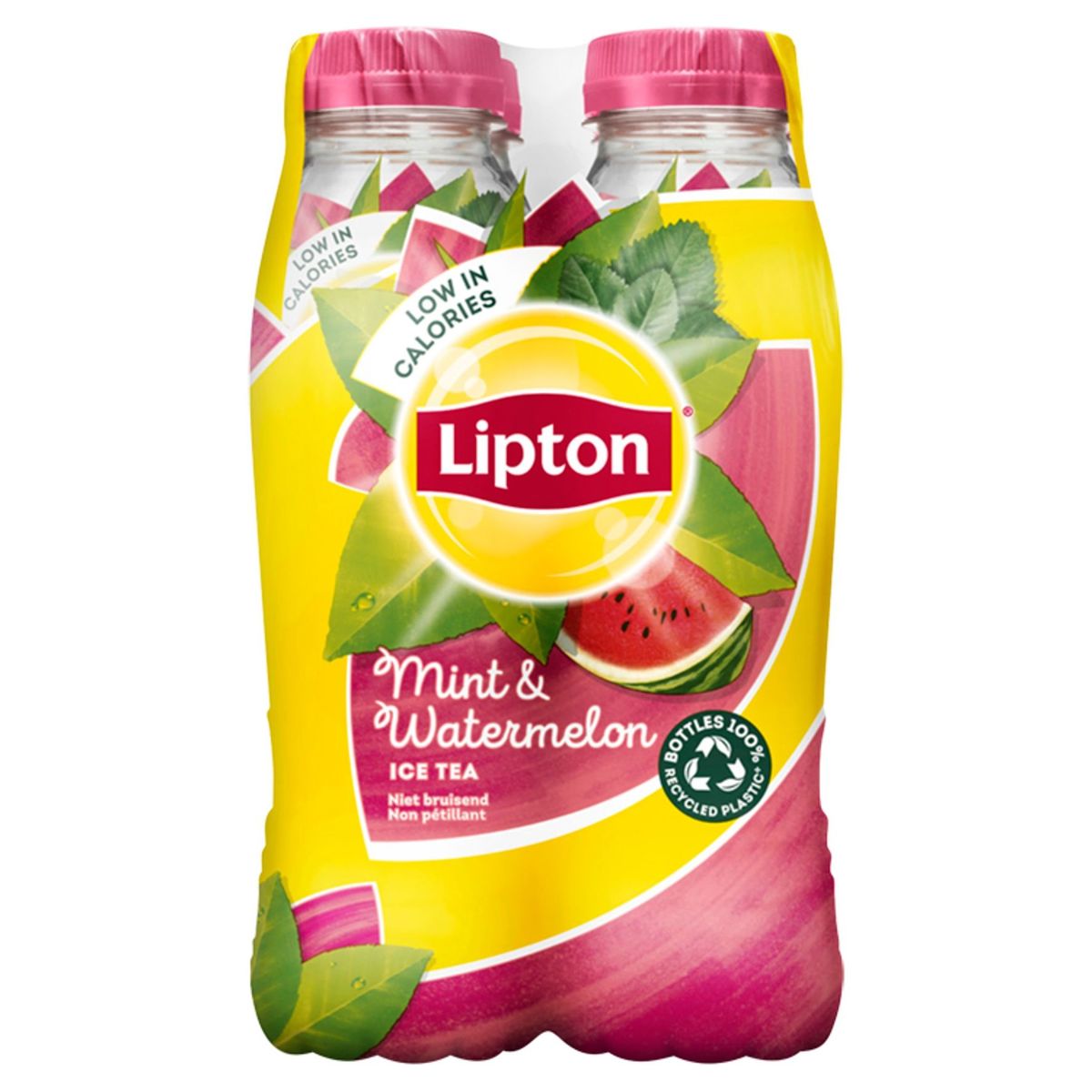 Lipton Iced Tea Niet Bruisend Ijsthee Watermelon Mint 4x33 cl