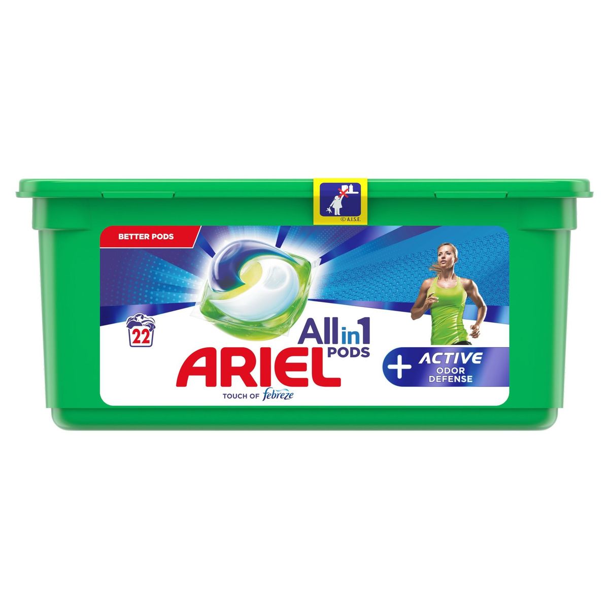 Ariel Allin1 Pods +Actieve Geurbestrijding Wasmiddelcapsules 22