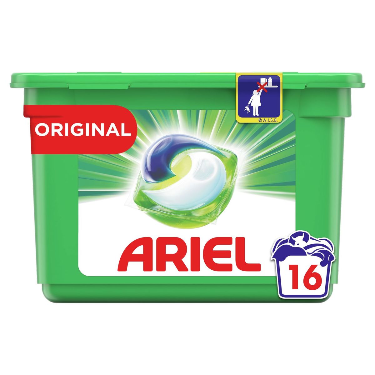 Ariel All-in-1 Pods Original Wasmiddelcapsules, 16 Wasbeurten