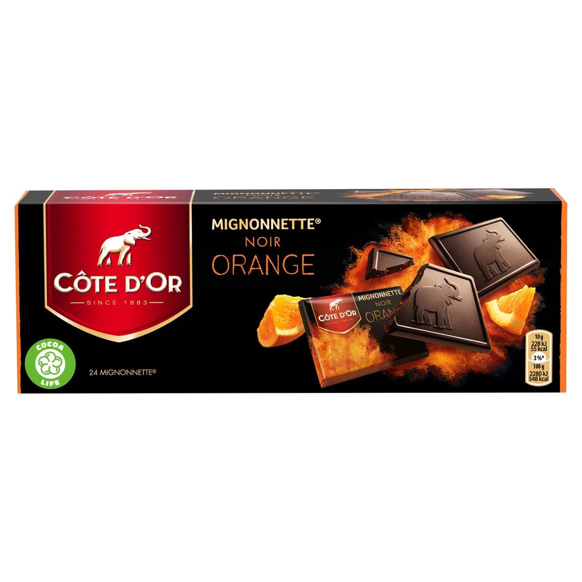 Côte d'Or Mignonnettes Noir Orange 240 g