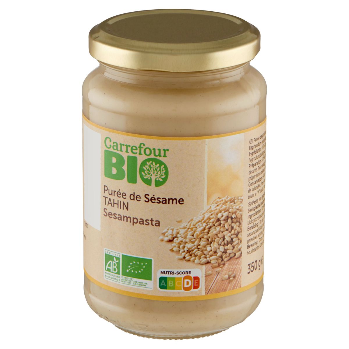 Carrefour Bio Purée de Sésame Tahin 350 g