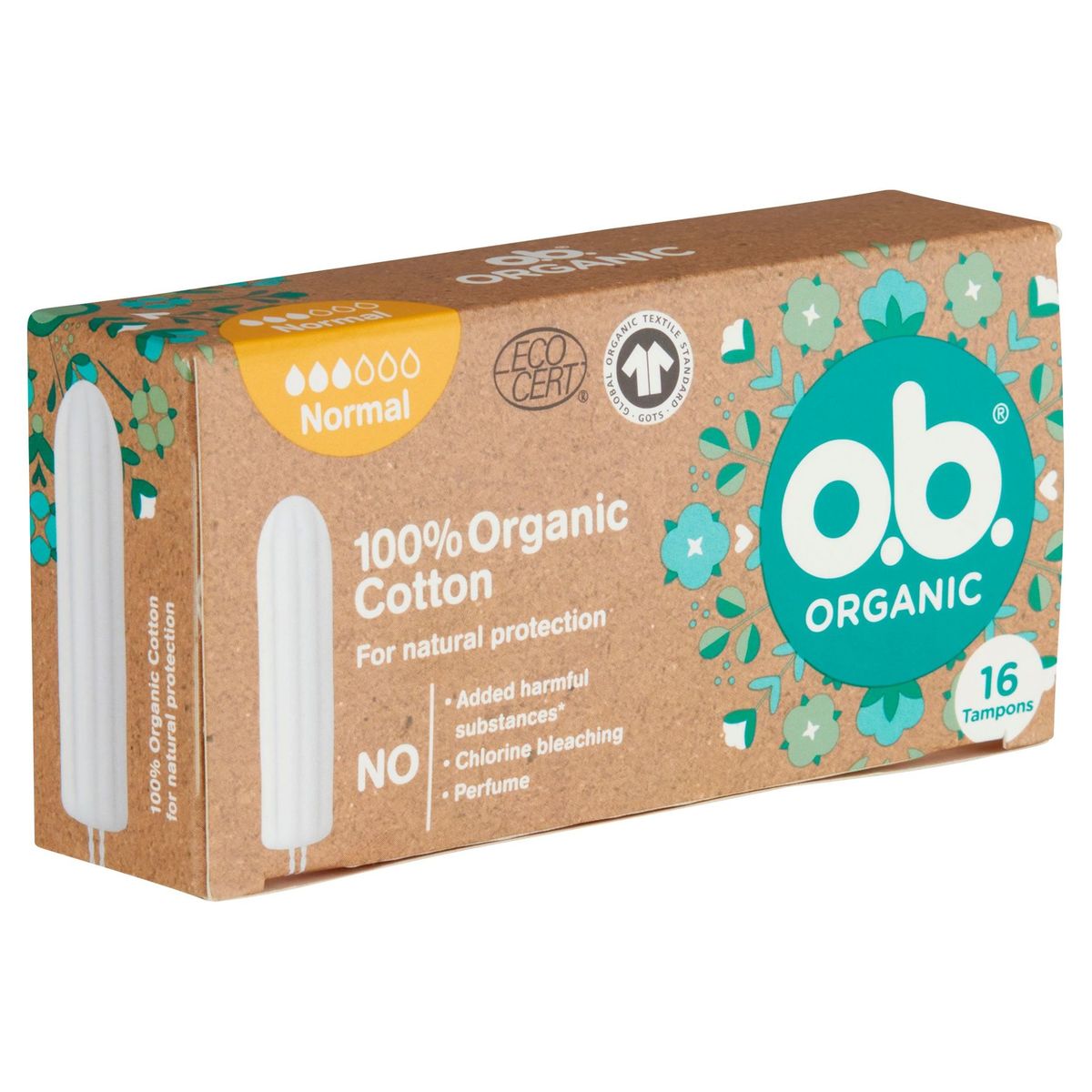 O.B. Organic Normal Tampons 16 Stuks