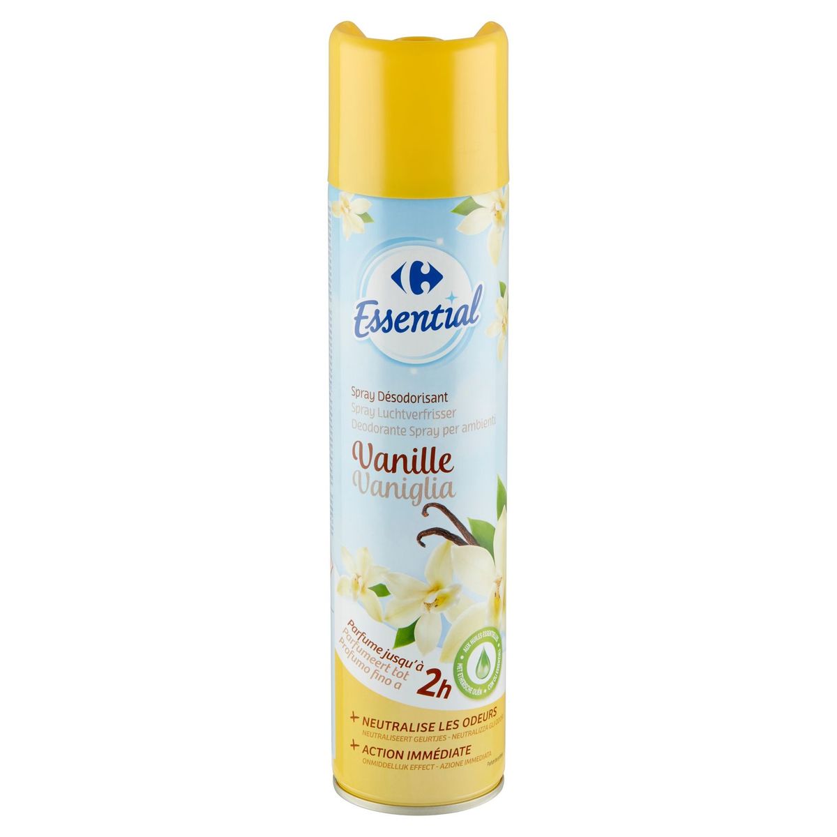 Carrefour Essential Spray Désodorisant Vanille 300 ml