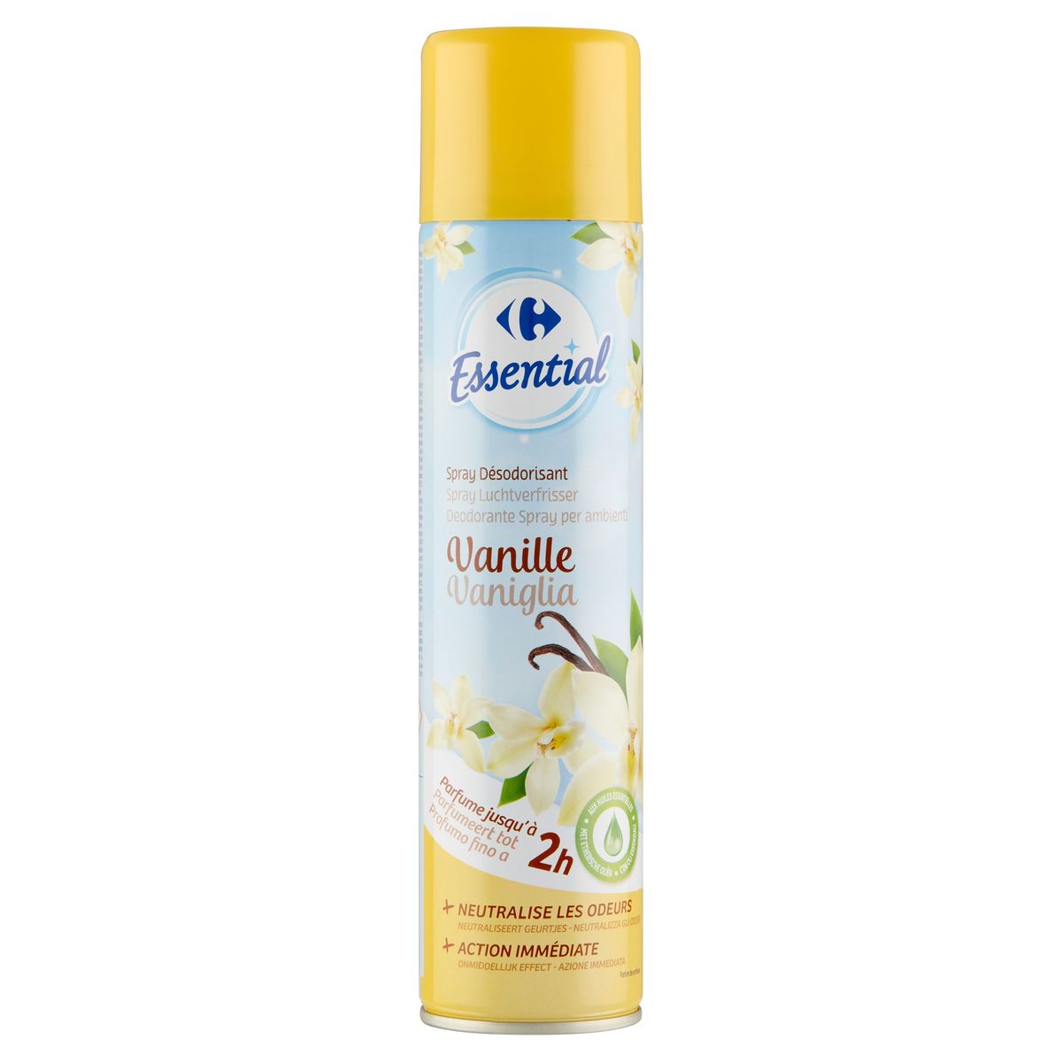 Carrefour Essential Spray Désodorisant Vanille 300 ml