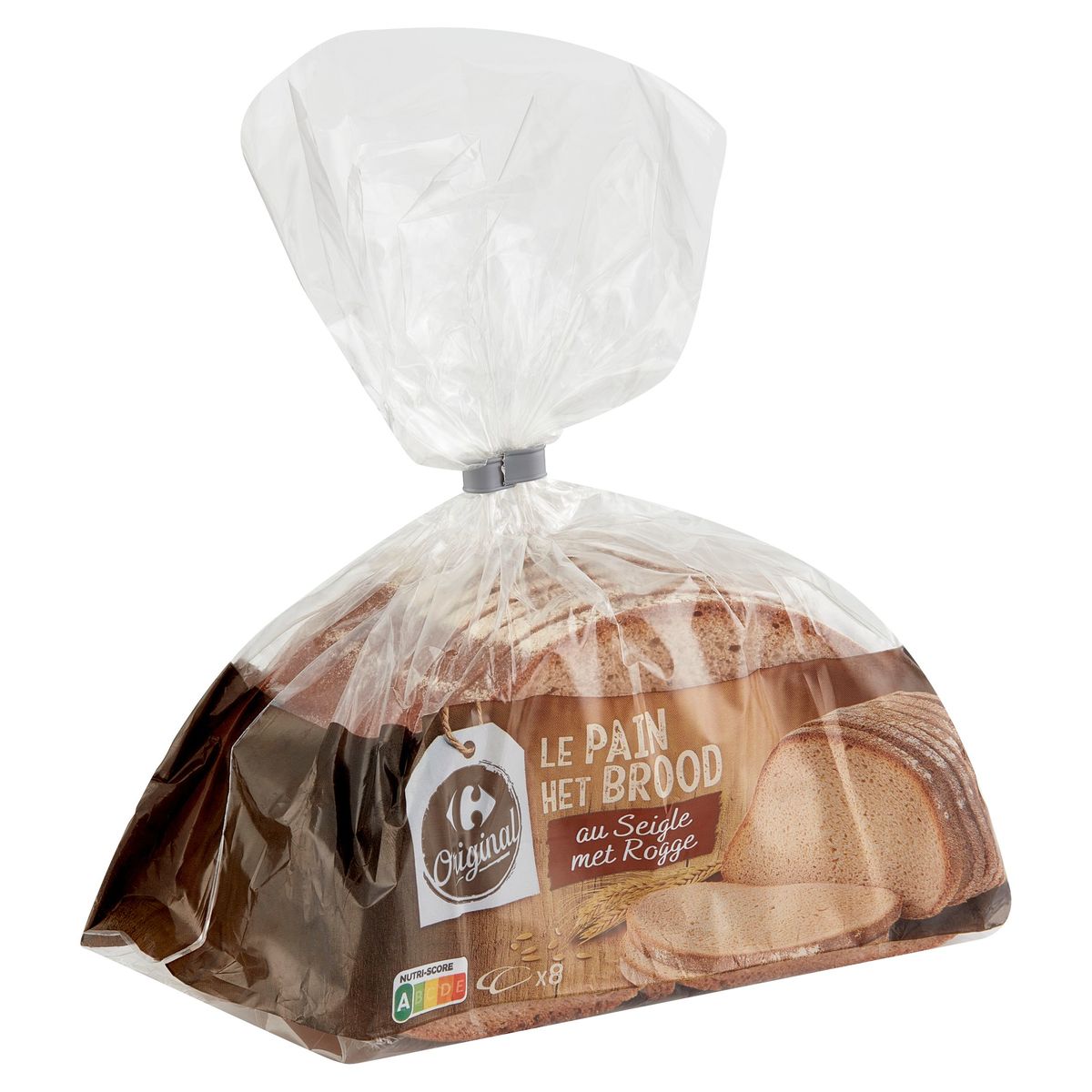 Carrefour Original het Brood met Rogge 8 Stuks 500 g