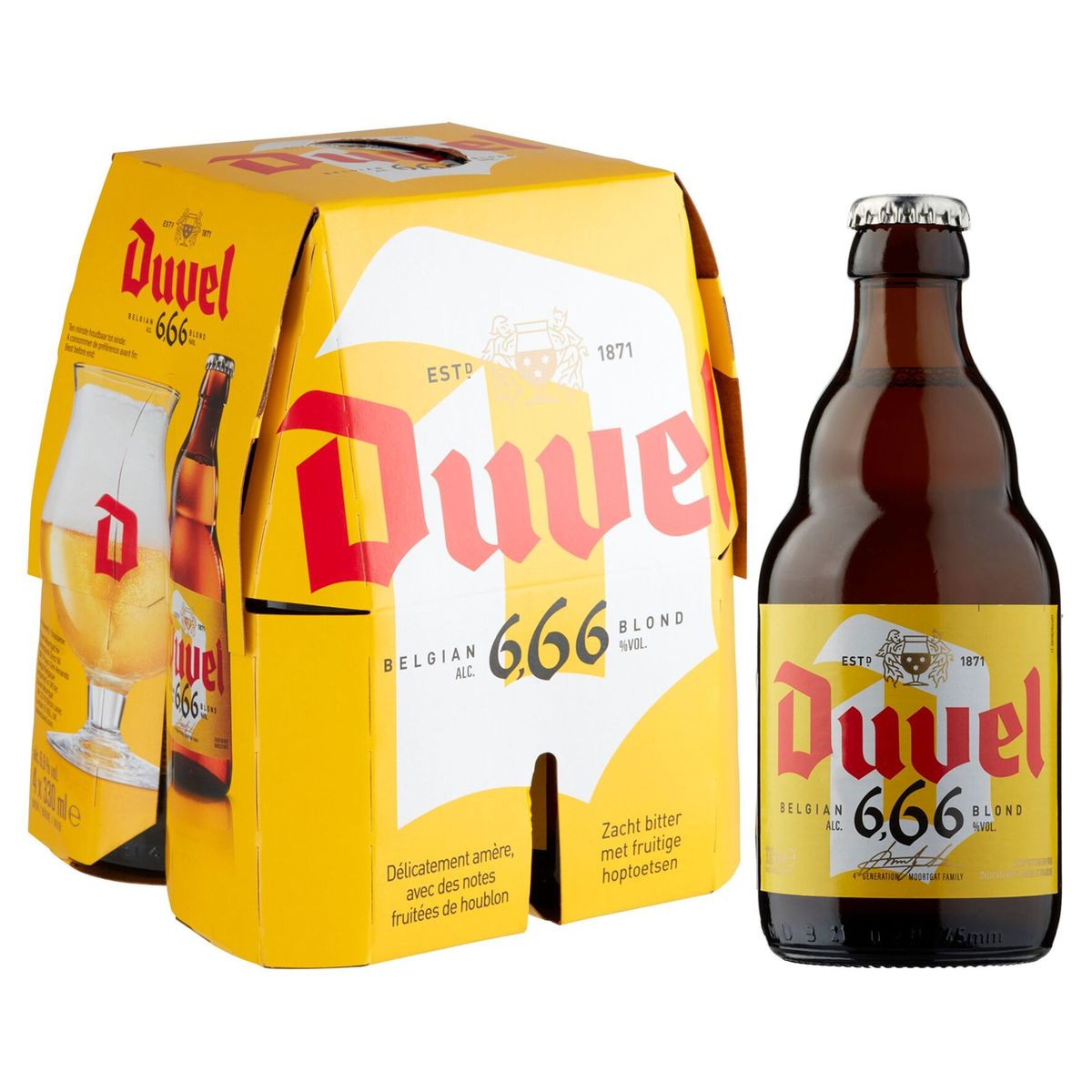 Duvel Belgian Blond Fles 4 x 330 ml